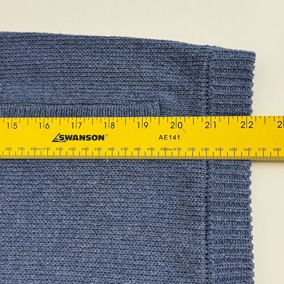 Belford Blue Full Zip Cardigan Sweater S - Picture 6 of 7